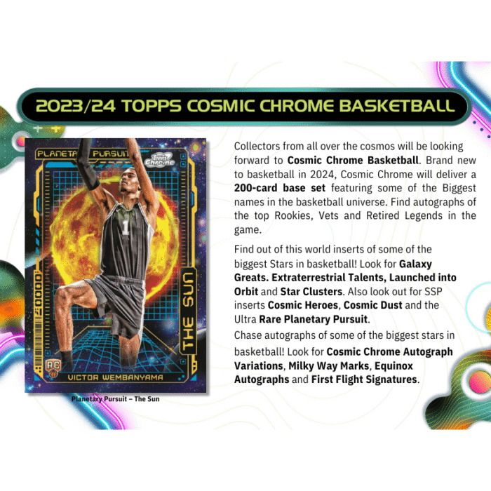 2023/24 Topps Cosmic Chrome Basketball Hobby 12 Box Case